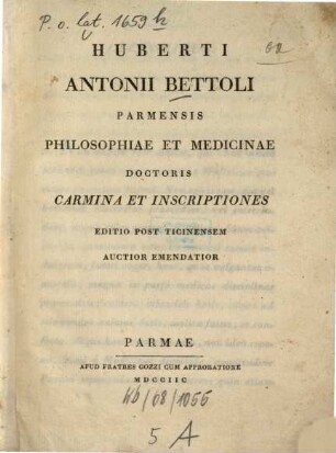 Carmina et inscriptiones