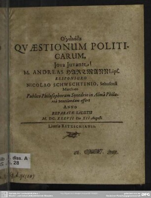 Quaestionum politicarum