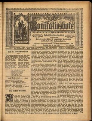 Erste Ausgabe vom Sonntag, den 02. Juni 1912.
