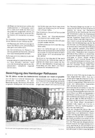 Besichtigung des Hamburger Rathauses