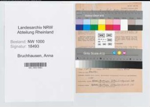 Entnazifizierung Anna Bruchhausen, geb. 21.01.1903 (Postassistentin)