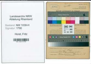 Entnazifizierung Fritz Horst , geb. 14.01.1893 (Verkaeuferin)