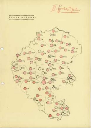 Kreis Grimma / Ernte und Volksfest [Umfrage in Orten im Kreis Grimma]