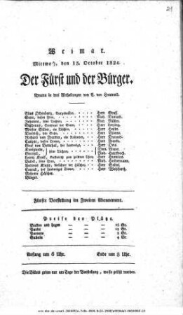 Der Fürst und der Bürger