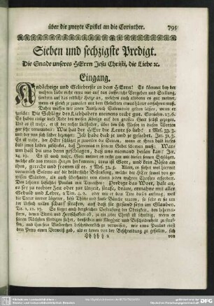 Sieben und sechzigste Predigt
