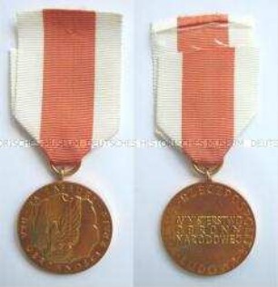Medaille zum 10. Jahrestag der Volksrepublik Polen