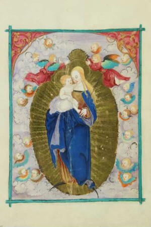 fol. 38: Mondsichelmadonna (Albrecht Glockendon)
