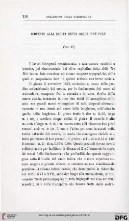 1: Scoperte alla salita detta delle Tre Pile