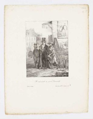 Armer Maler, aus: "Lithographische Skizzen"