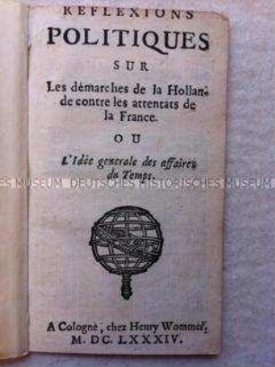 Schrift über den Zustand Frankreichs während der Reunionen