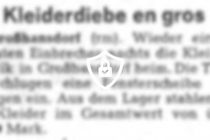 Kleiderdiebe en gros