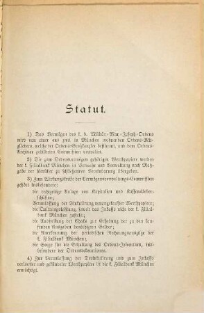 [Sammlung von Bekanntmachungen, den k. bayer. Militär-Max-Joseph-Orden betreffend]