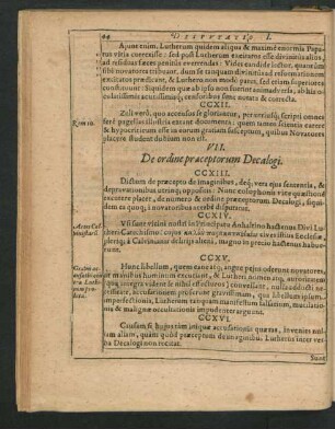 VII. De ordine praeceptorum Decalogi.