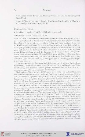Antrittsrede vom 22. Juli 2000