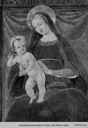 Freskenzyklus : Thronende Madonna mit Heiligen