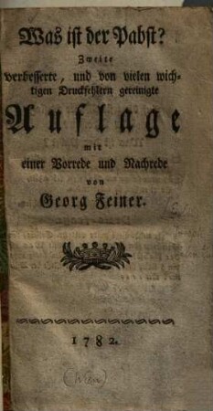 Was ist der Pabst?