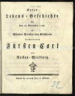 Biographie über Karl Christian 