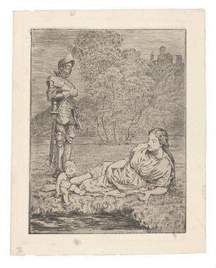 Ritter und Nymphe I