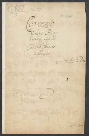Konzerte; cemb, strings; c-Moll; IesP I 49
