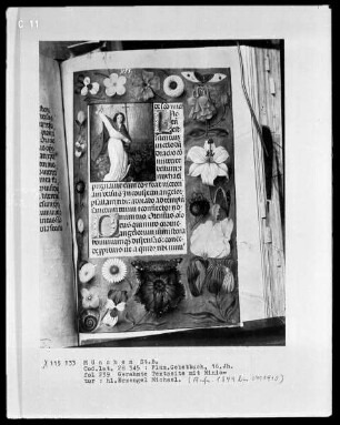 Flämisches Gebetbuch — Der heilige Michael, Folio 239recto