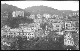 Karlsbad. Blick auf Westend von der Panoramastrasse