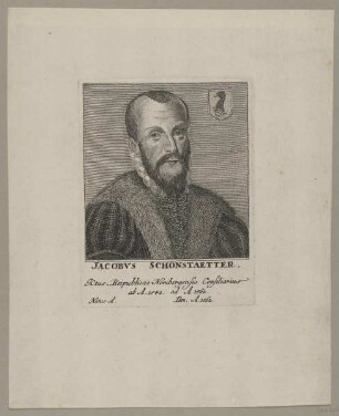 Bildnis des Jacobvs Schönstaetter