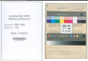 Entnazifizierung Friedrich Edler , geb. 08.12.1897 (Lehrer)