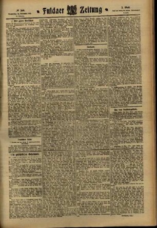 Zweite Ausgabe vom Donnerstag, den 24. November 1910.