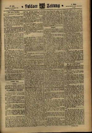 Zweite Ausgabe vom Donnerstag, den 24. November 1910.