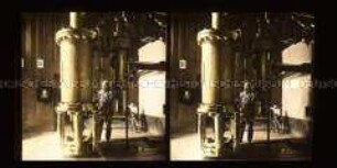 Wassersäulenhebemaschine, Reichenbachpumpe, pumpt Sole bei Ilsank 356 Meter bergauf, Salzbergwerk Berchtesgaden