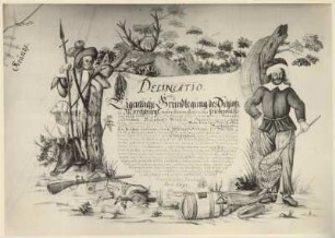 Delineatio oder eigentlich Grundlegung des Schlosses (Ausschnitt)