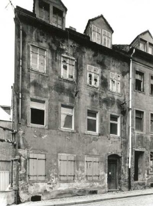 Meißen-Altstadt, Schlossergasse 1. Wohnhaus (1751/1800)