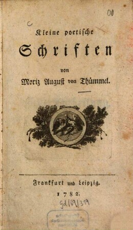 Kleine poetische Schriften