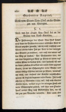 Siebentes Kapitel. Reise vom Staate Neu-York an die Gränzen von Georgien.