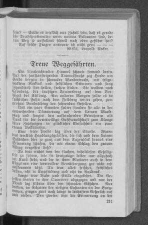 Treue Weggefährten.