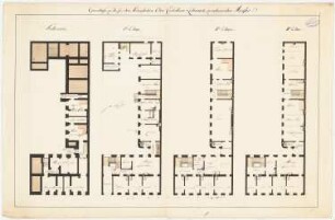 Wohnhaus Königlicher Oberkastellan Lehmann: Grundrisse