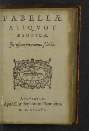 Fabellae Aliqvot Aesopicae