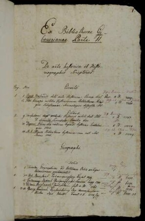 Ex Bibliothecae Gebauerianae Parte II.
