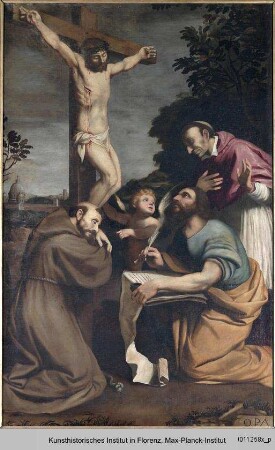 Kreuzigung Christi mit Heiligen