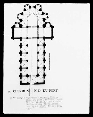 Clermont-Ferrand, Notre-Dame-du-Port, Grundriss