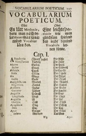 Vocabularium Poeticum.