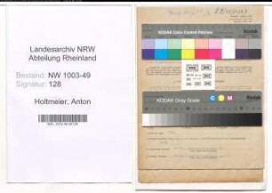 Entnazifizierung Anton Holtmeier , geb. 02.02.1885 (Fabrikdirektor)