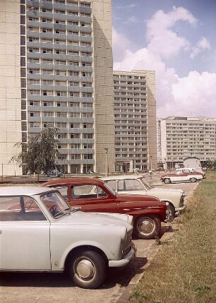 Dresden. Blick entlang der Mosczinskystraße Richtung Prager Straße