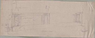 Seeberger, Gustav; München; Residenz, Königsbau, Zeichnungen - Wandabwicklung