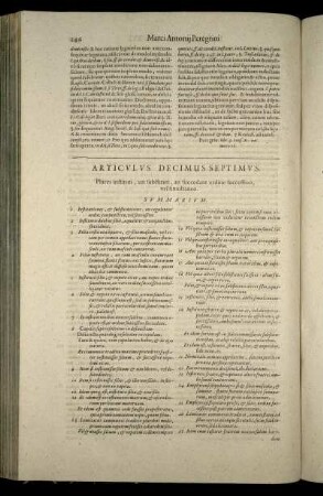 Articulus Decimus Septimus. - Articulus XX.