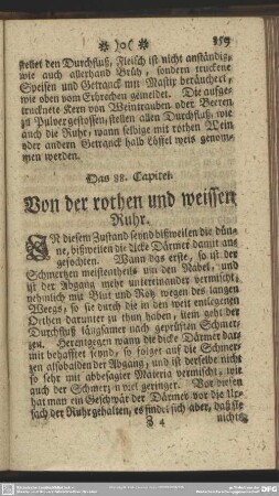 Das 88. Capitel. Von der rothen und weissen Ruhr