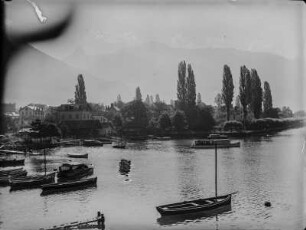 Boote : Boote an den Ufern des Genfersees bei Montreux