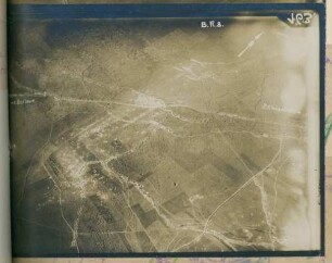 Foto der Stellungen nordöstlich von Barleux (Luftbild)