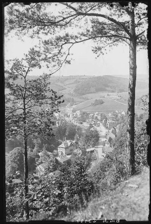 Glashütte. Blick vom Pilz auf Glashütte