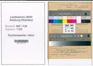 Entnazifizierung Heinz Kuchenbaecker , geb. 05.02.1914 (Polizist)